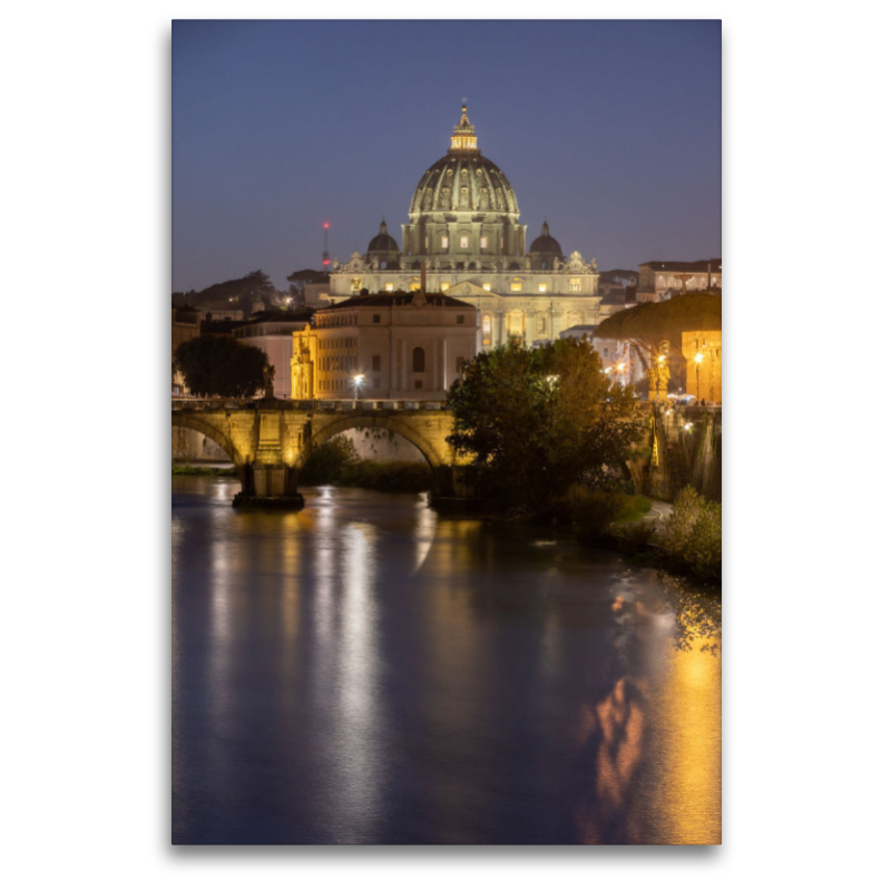 Blick über den Tiber zu Petersdom