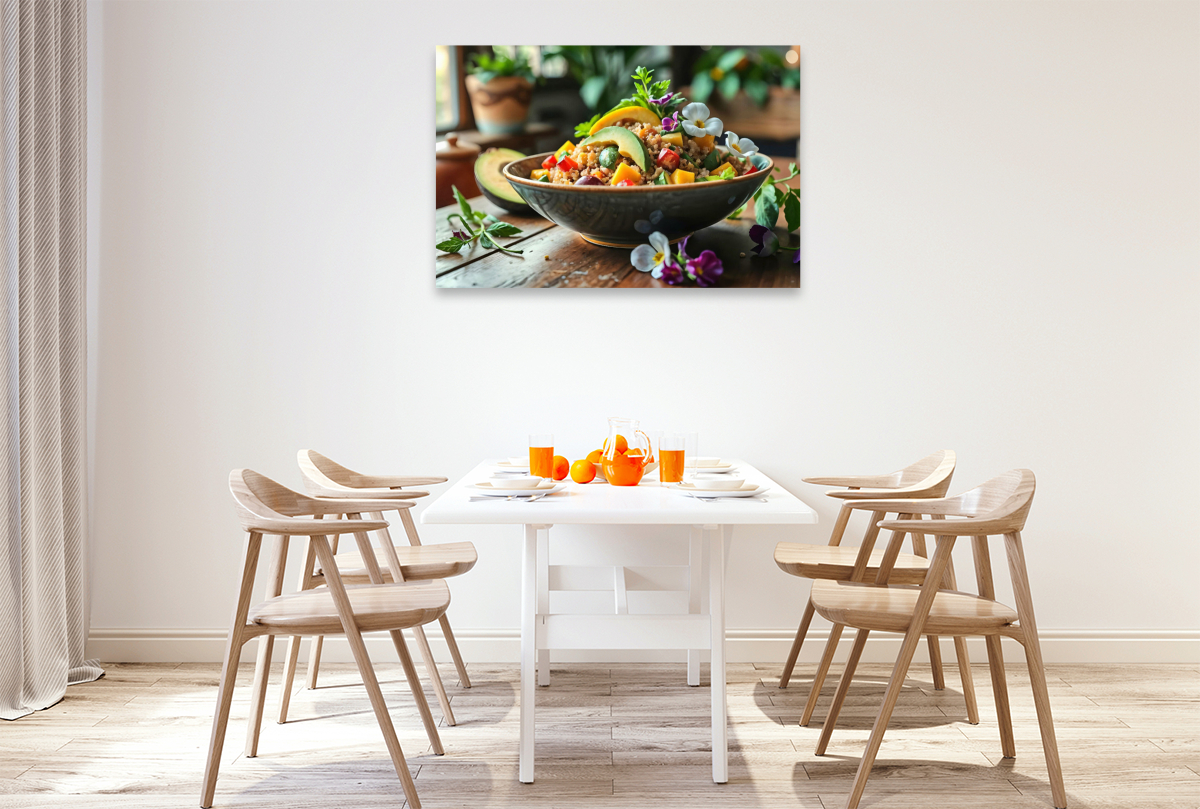 Superfood trifft auf Kunst – Quinoa-Salat als HD-Leinwand & Puzzle!