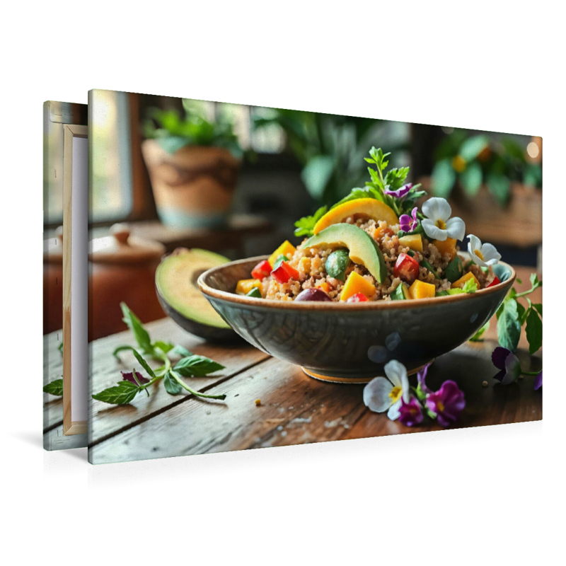 Superfood trifft auf Kunst – Quinoa-Salat als HD-Leinwand & Puzzle!