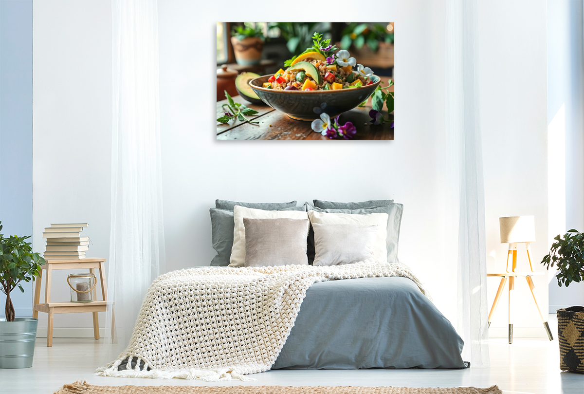 Superfood trifft auf Kunst – Quinoa-Salat als HD-Leinwand & Puzzle!