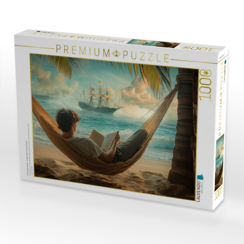 Piratenabenteuer - junger Mann liest ein Buch