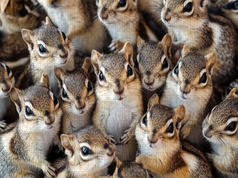 Streifenhörnchen Kuschelhaufen