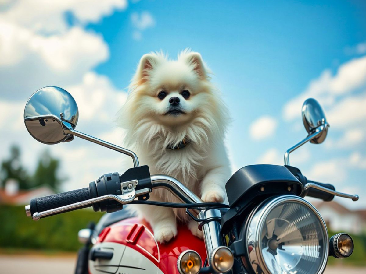 Weißer Pomeranian