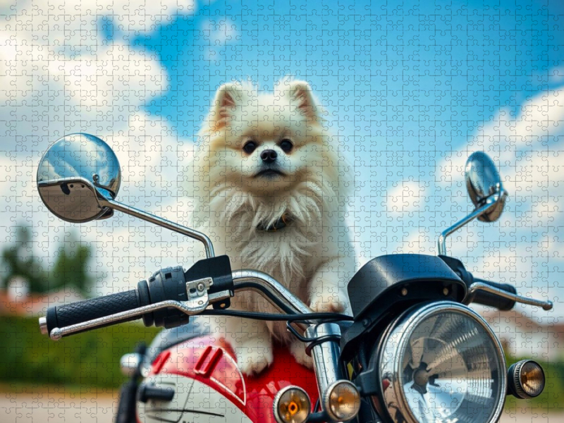 Weißer Pomeranian