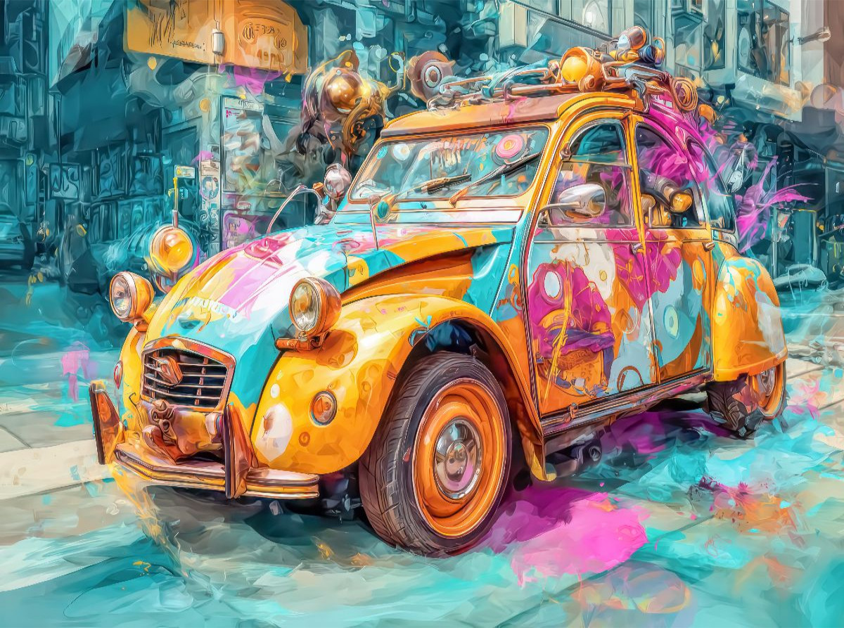 Ville colorée