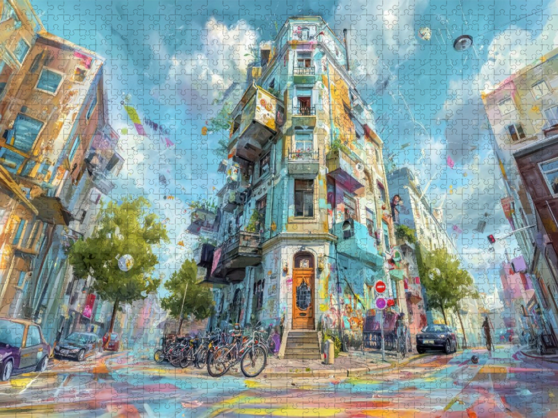 Colourful city