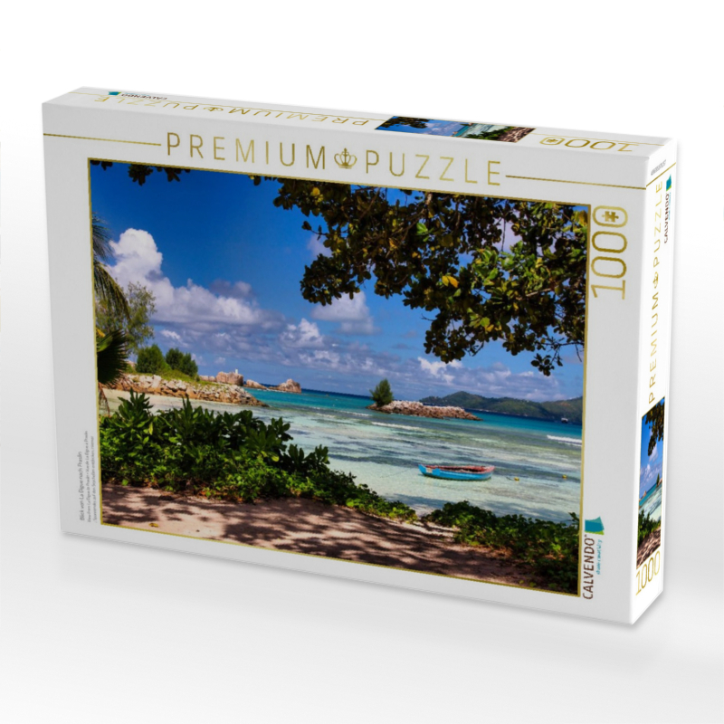 Blick von La Digue nach Praslin