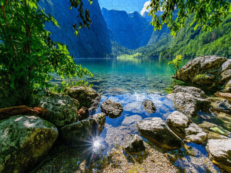 Obersee mit Fischunkelalm in der Ferne