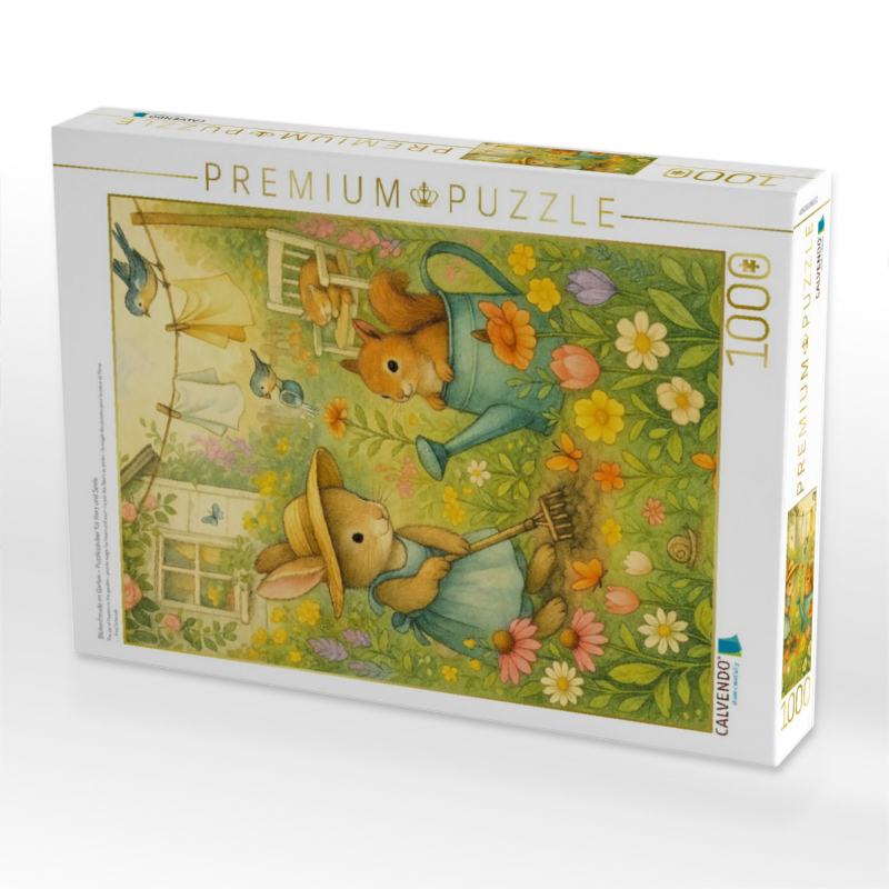 Blütenfreude im Garten – Puzzlezauber für Herz und Seele