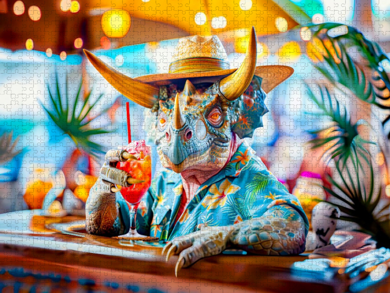 Cocktailstunde - Dino an der Strandbar