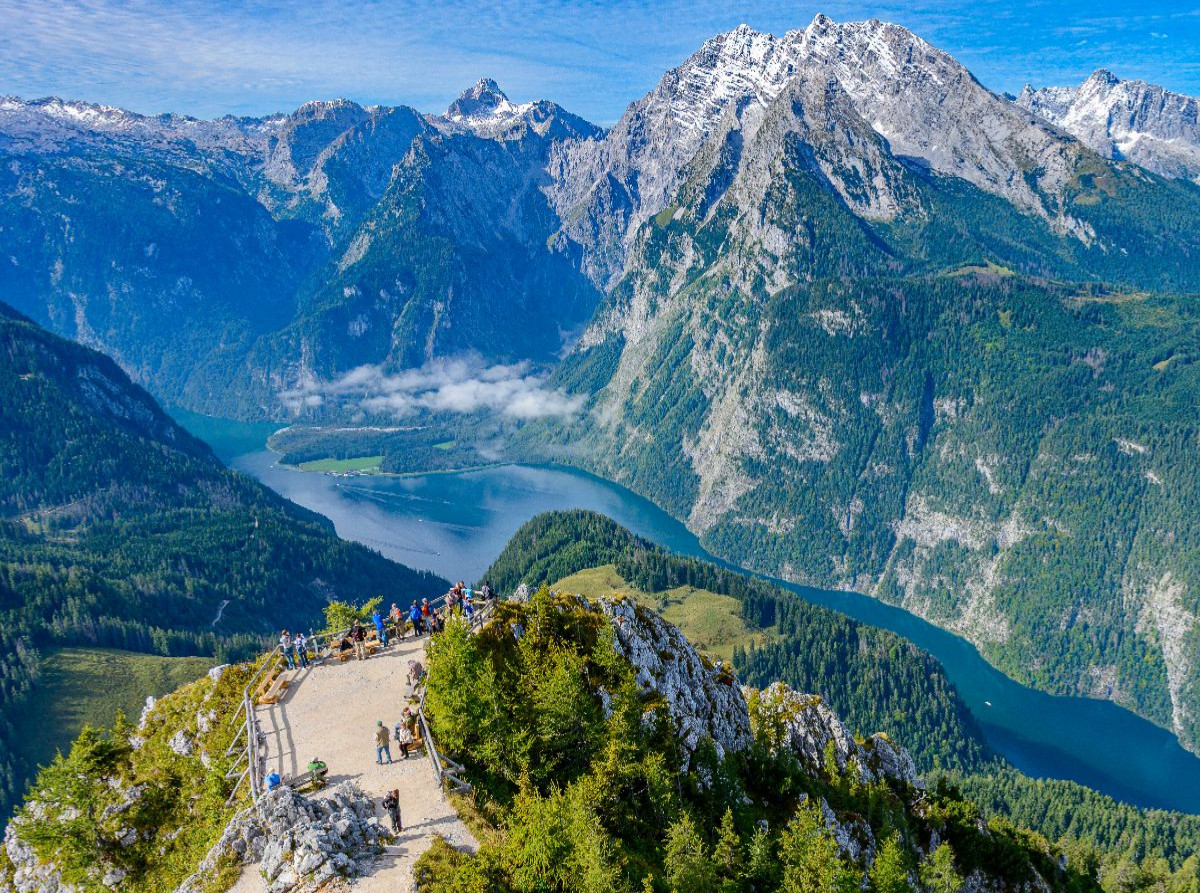 Atemberaubende Aussicht vom Gipfel des Jenner