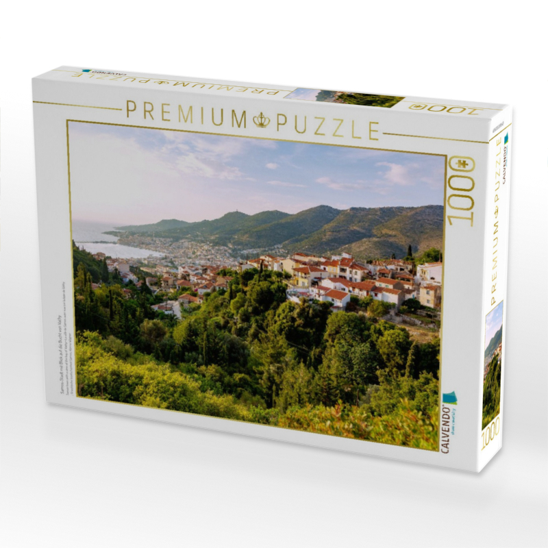 Samos-Stadt mit Blick auf die Bucht von Vathy