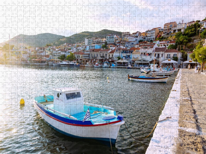 Abendstimmung im Hafen von Pythagorion auf Samos