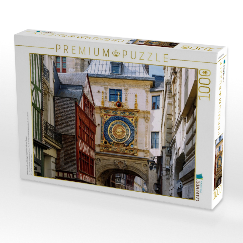 Uhrenturm Gros-Horloge in der Altstadt von Rouen
