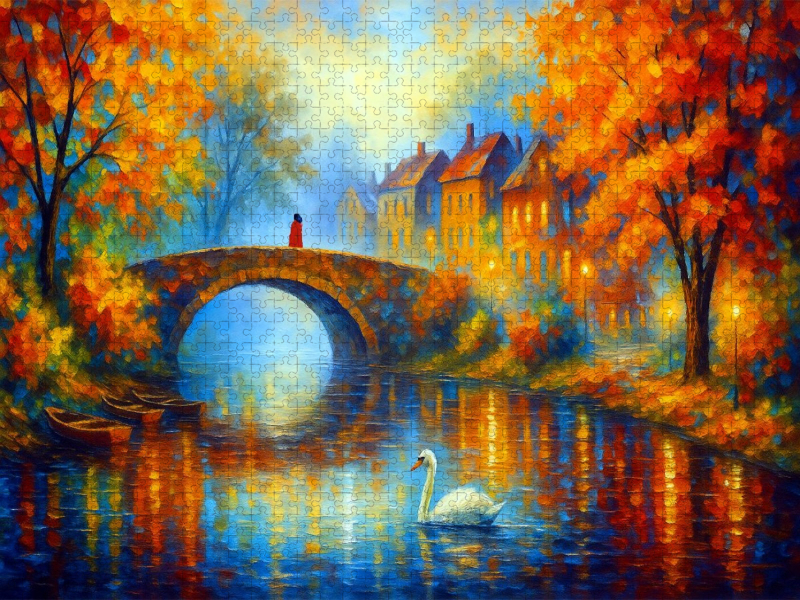 Die Brücke am Fluss