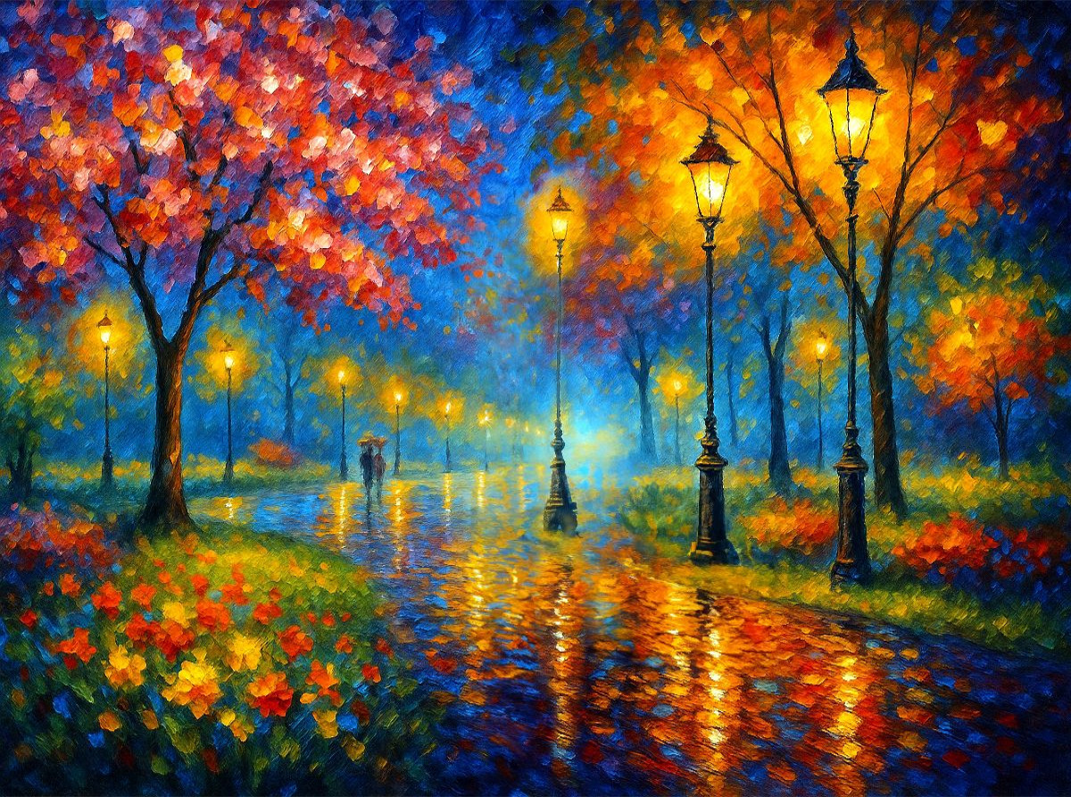Lichterstimmung im Park