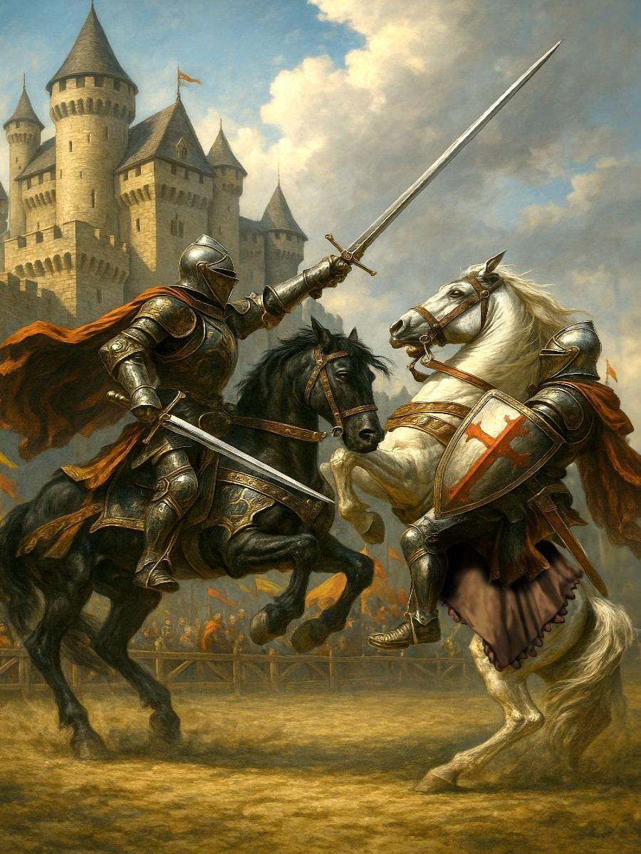 Ritter im Turnierkampf