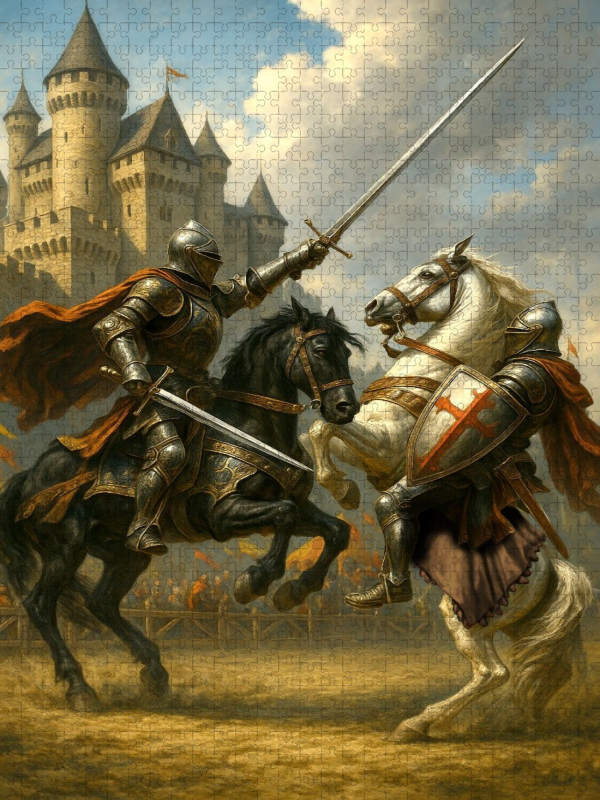 Ritter im Turnierkampf