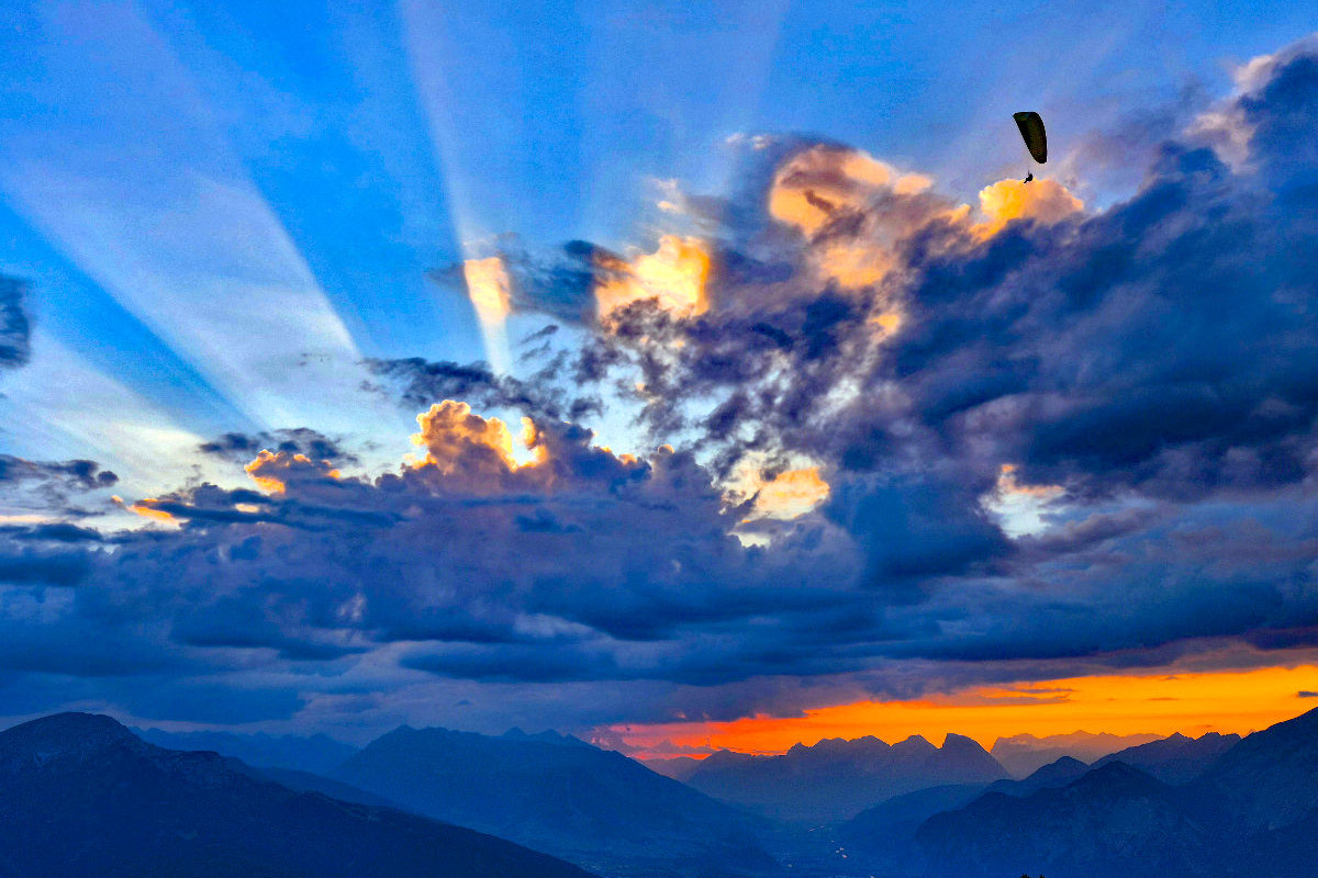 Sonnenuntergang auf dem Patscherkofel, Tirol