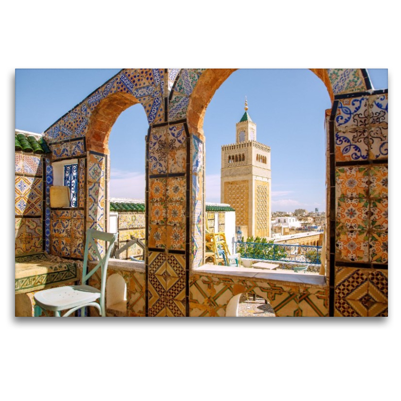 Café Panoramique und Große Moschee in Tunis