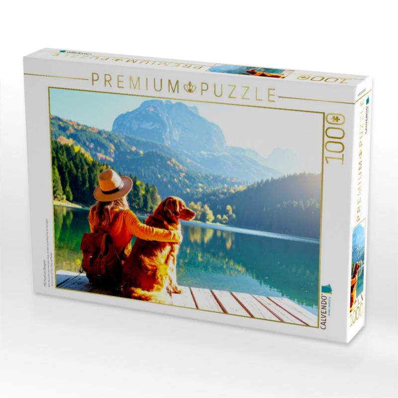 Mit Hund am Bergsee