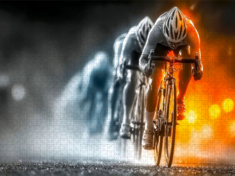 In die Pedalen treten - immer weiter