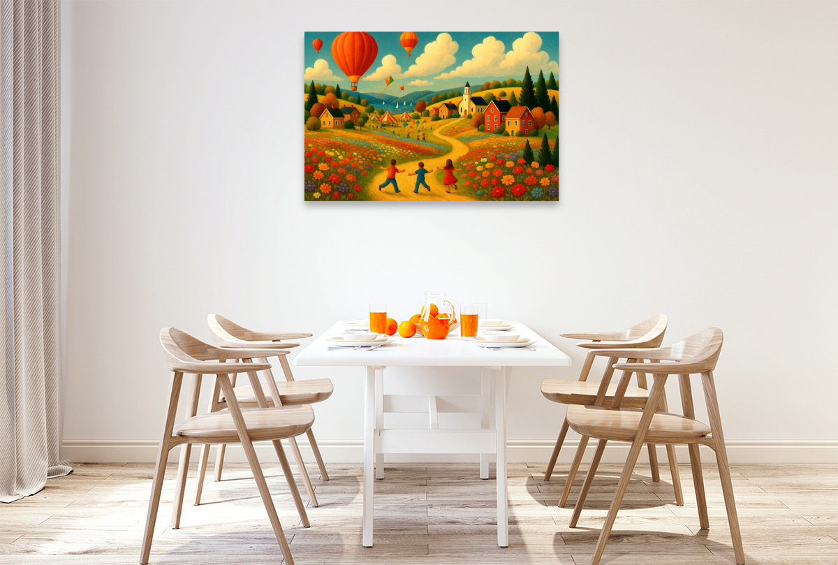 Felder, Farben, Heißluftballons