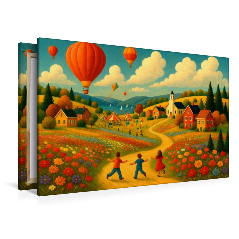 Felder, Farben, Heißluftballons