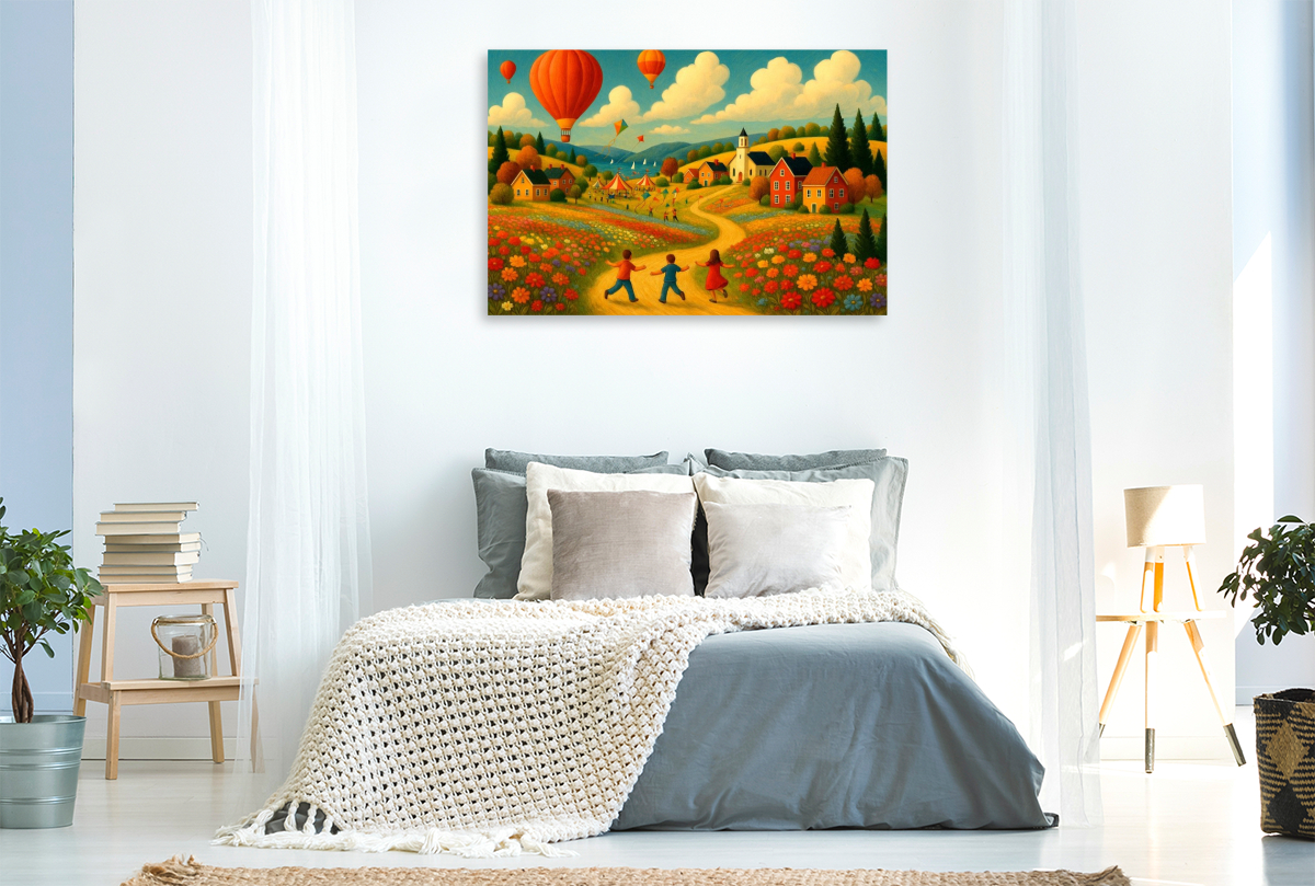 Felder, Farben, Heißluftballons