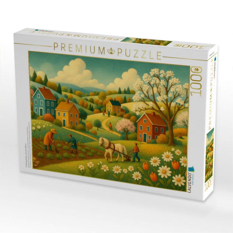 Frühlingspferde und erste Blüten
