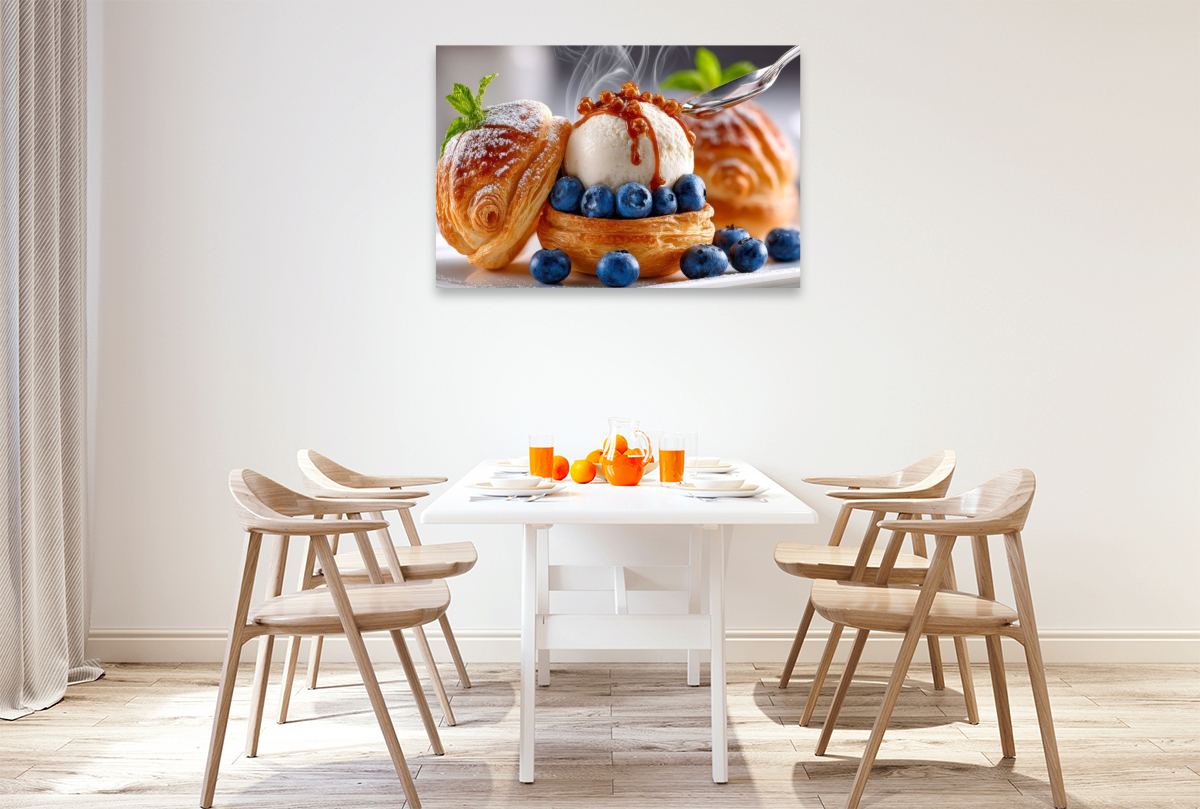 Windbeutelgenuss mit Heidelbeeren