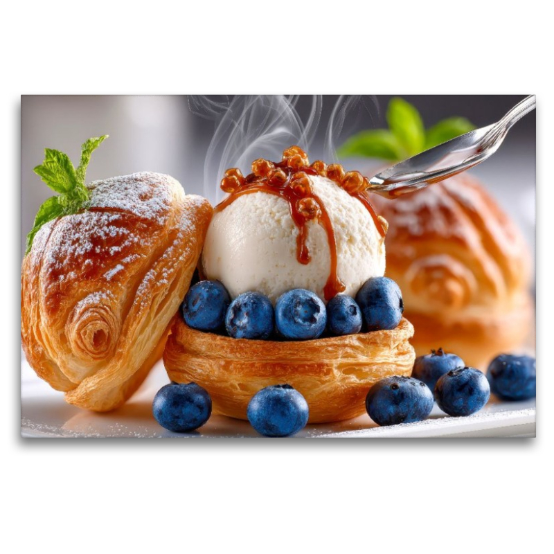 Windbeutelgenuss mit Heidelbeeren