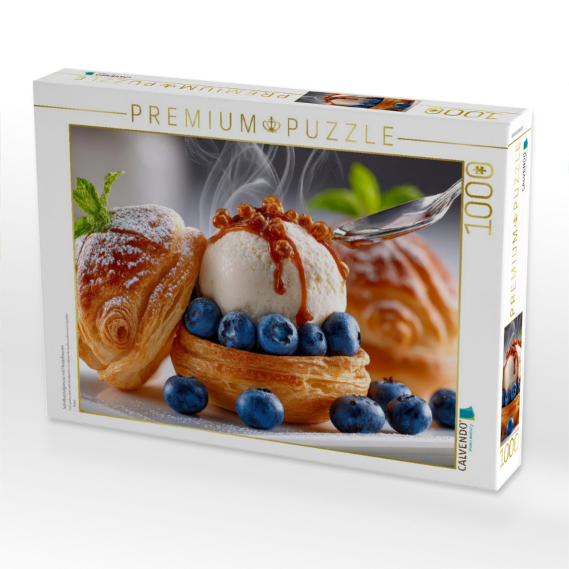 Windbeutelgenuss mit Heidelbeeren