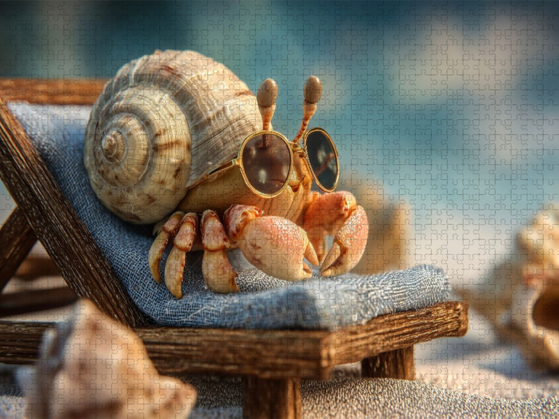 Krabbe auf Ferienmodus