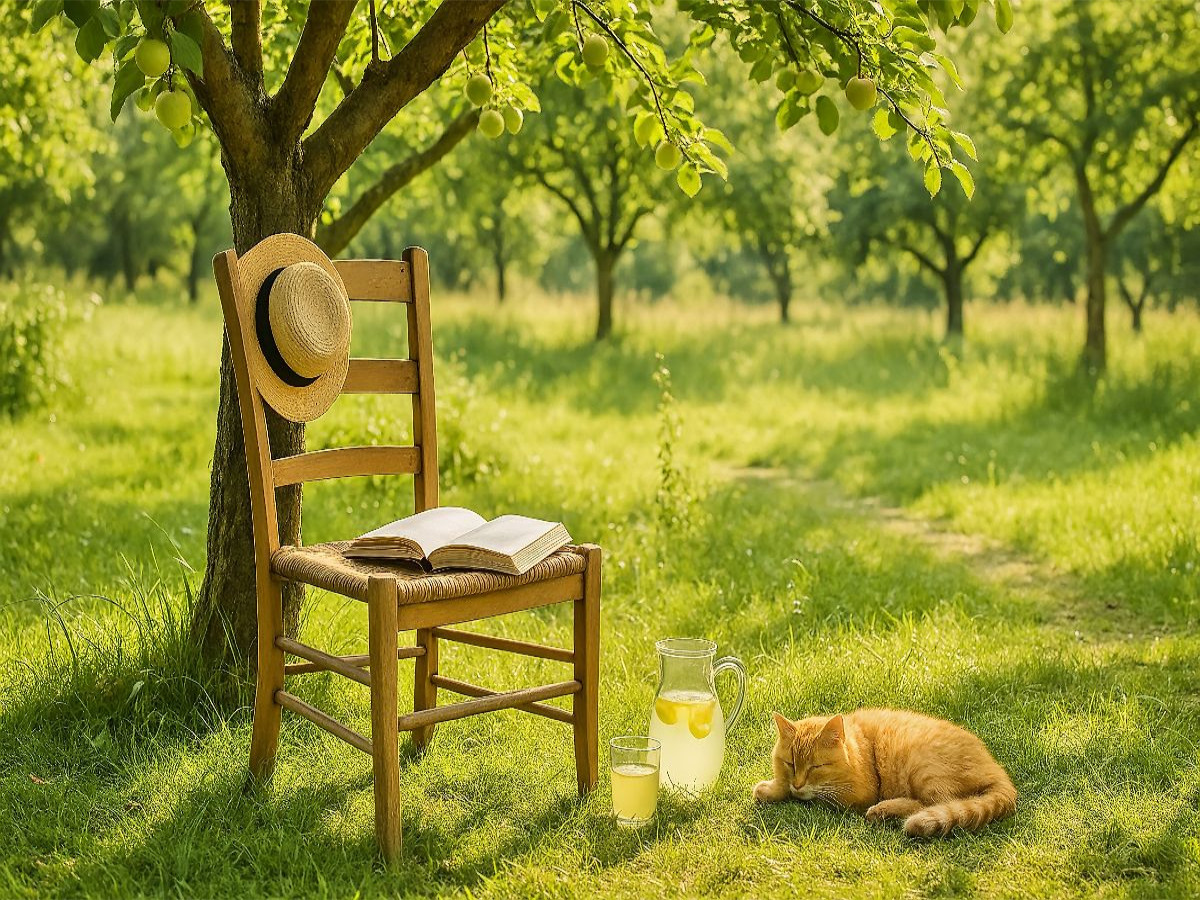 Lesepause im Sommerlicht