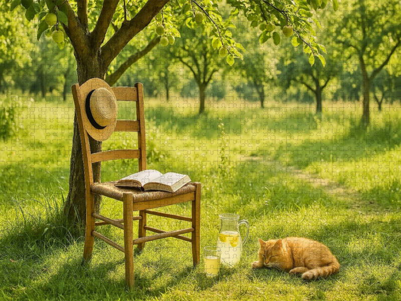 Lesepause im Sommerlicht