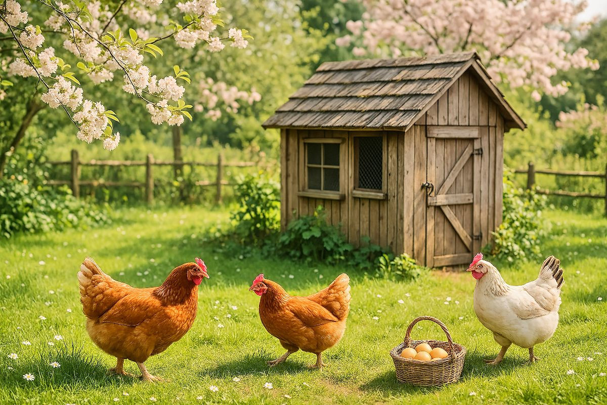 Zwischen Blüten und Hühnerfedern
