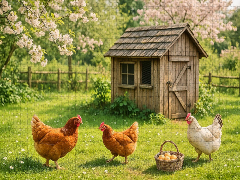 Zwischen Blüten und Hühnerfedern