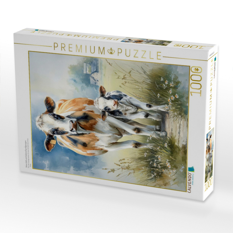 Diese Kalb wird liebevoll großgezogen