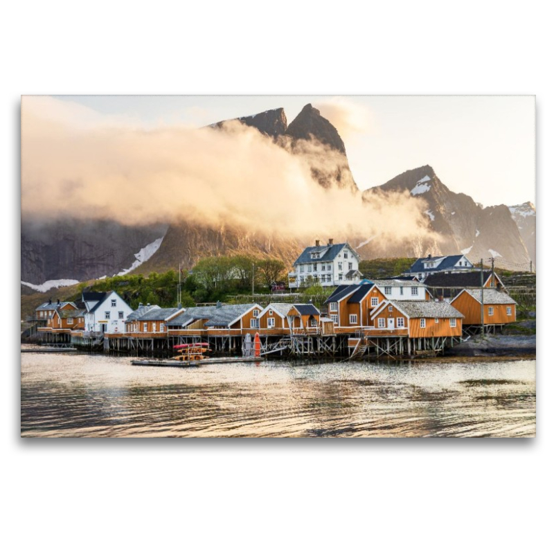 Wolken über Sakrisøy, Lofoten