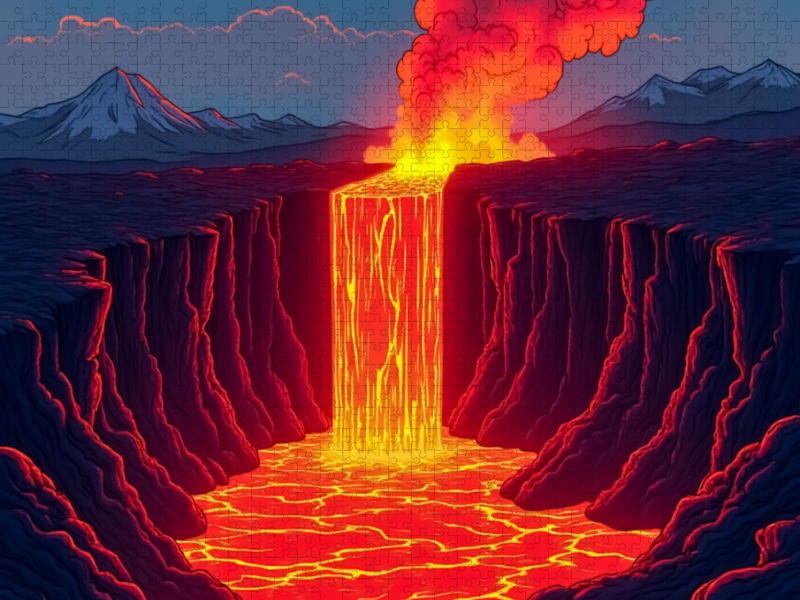 Lavafluss auf Island