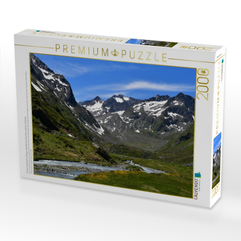 Schöne Landschaft mit Bergen oberhalb der Franz-Senn-Hütte im Stubaital
