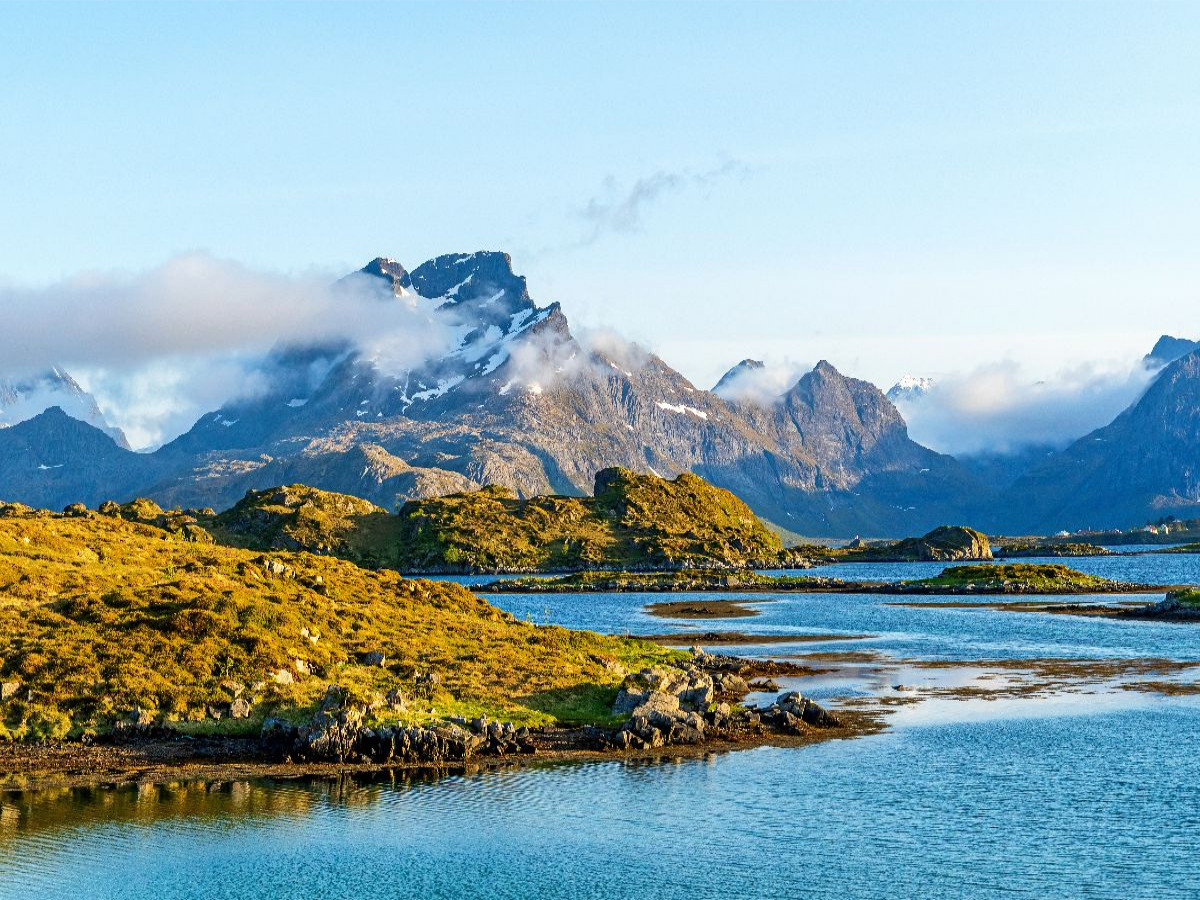 Fjord-Landschaft, Lofoten