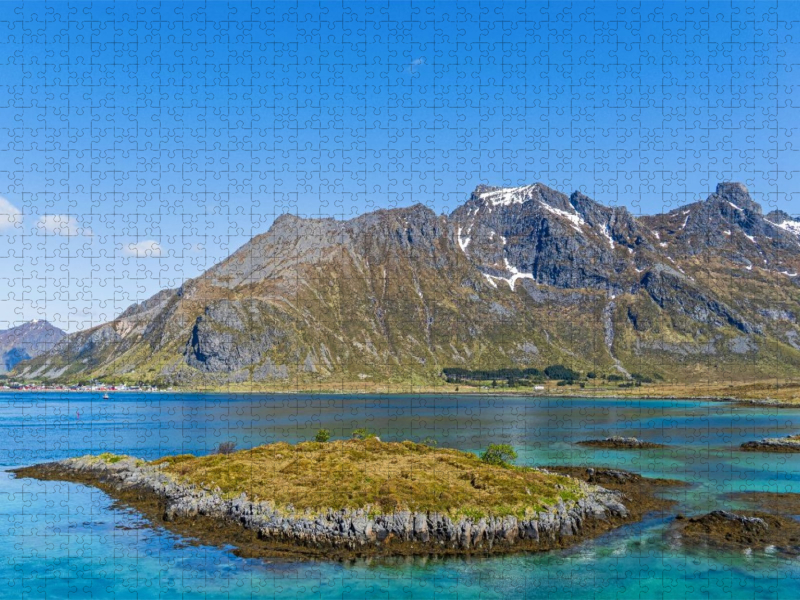 Landschaft bei Fredvang, Lofoten