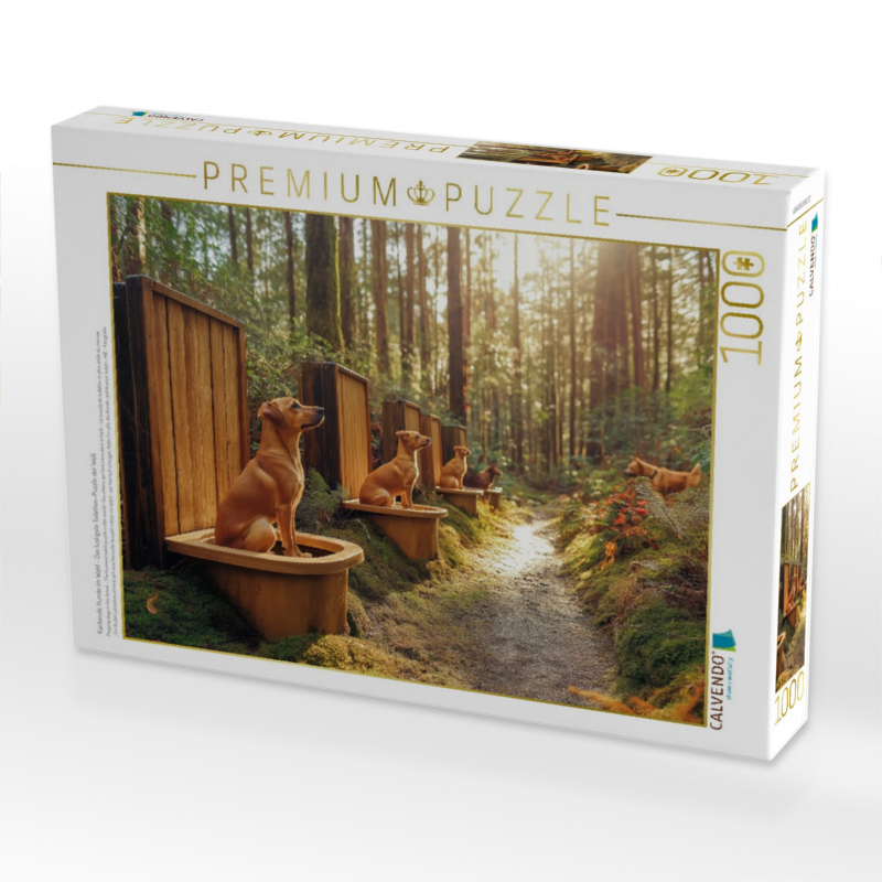 Kackende Hunde im Wald - Das lustigste Toiletten-Puzzle der Welt