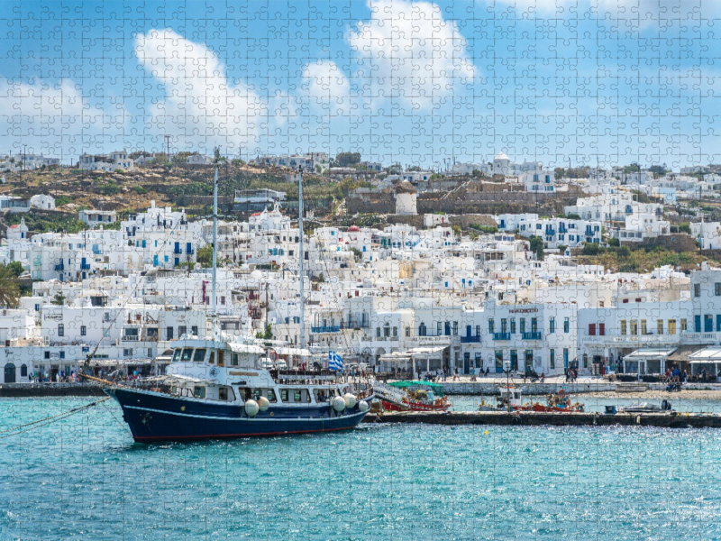 Mykonos - Fischerboot im alten Hafen