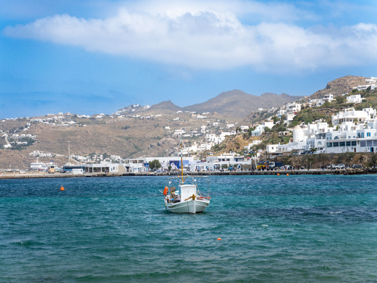 Mykonos - Der alte Hafen auf der griechischen Insel