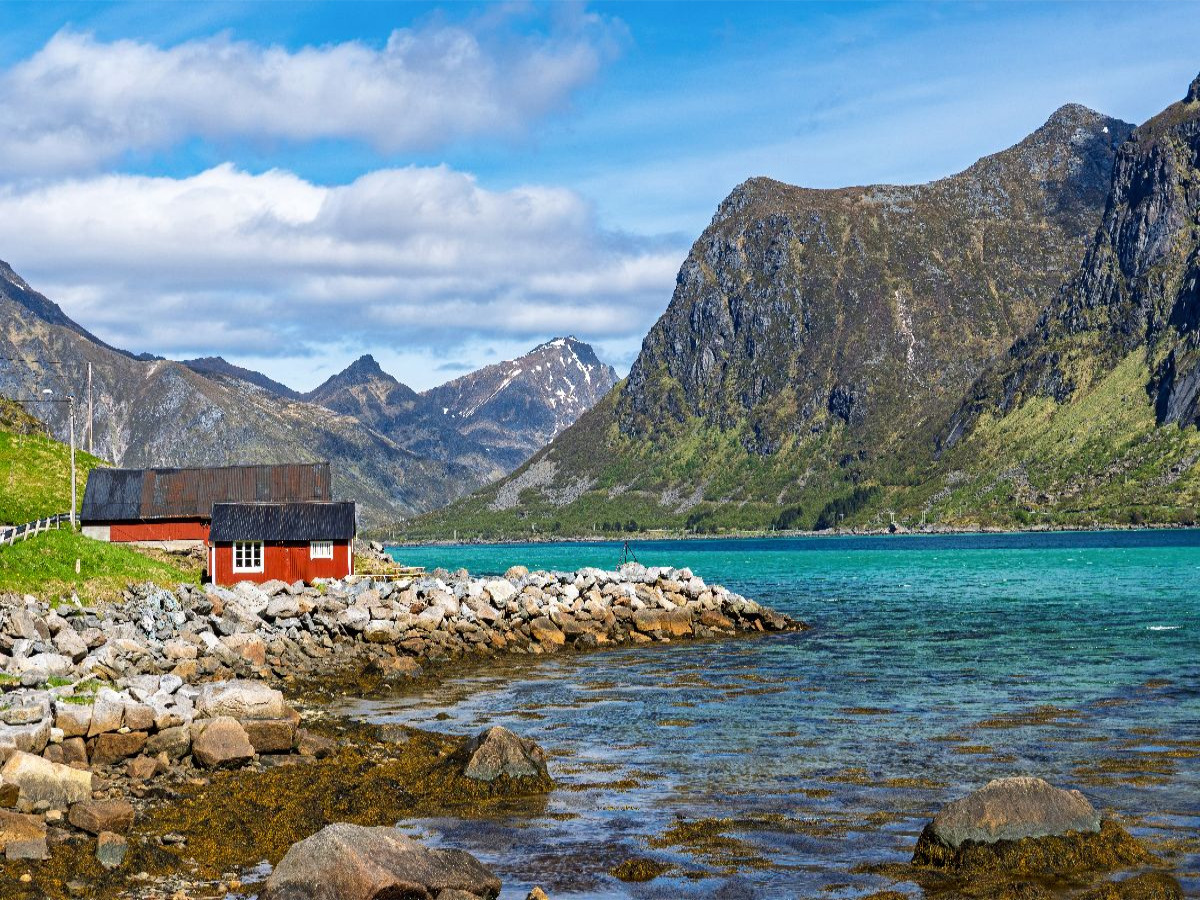 Fjord auf den Lofoten