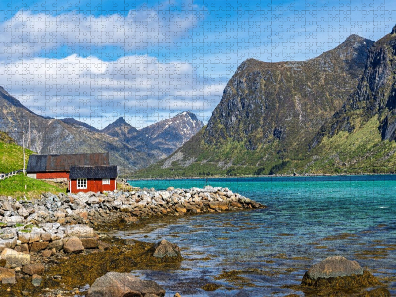Fjord auf den Lofoten