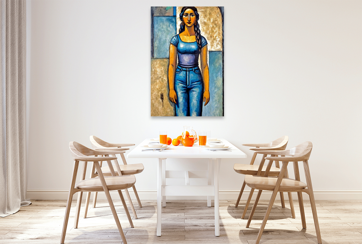 Rhonda im Stil von Amadeo Modigliani